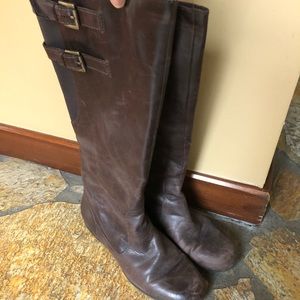 Enzo Angiolini brown leather boots (size 7.5)